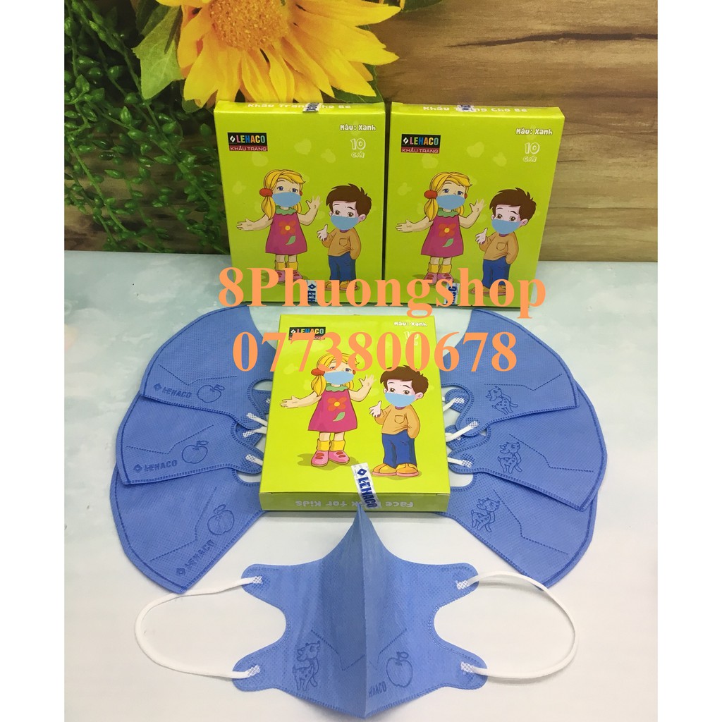 Khẩu trang cho bé Lehaco 3D 10 cái/ hộp | BigBuy360 - bigbuy360.vn