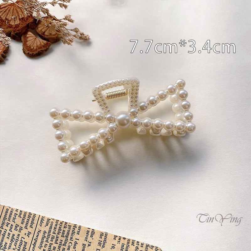 GETNOIVAS Kẹp Tóc Đính Ngọc Trai Nhân Tạo Phong Cách Hàn Quốc Phù Hợp Cho Nữ