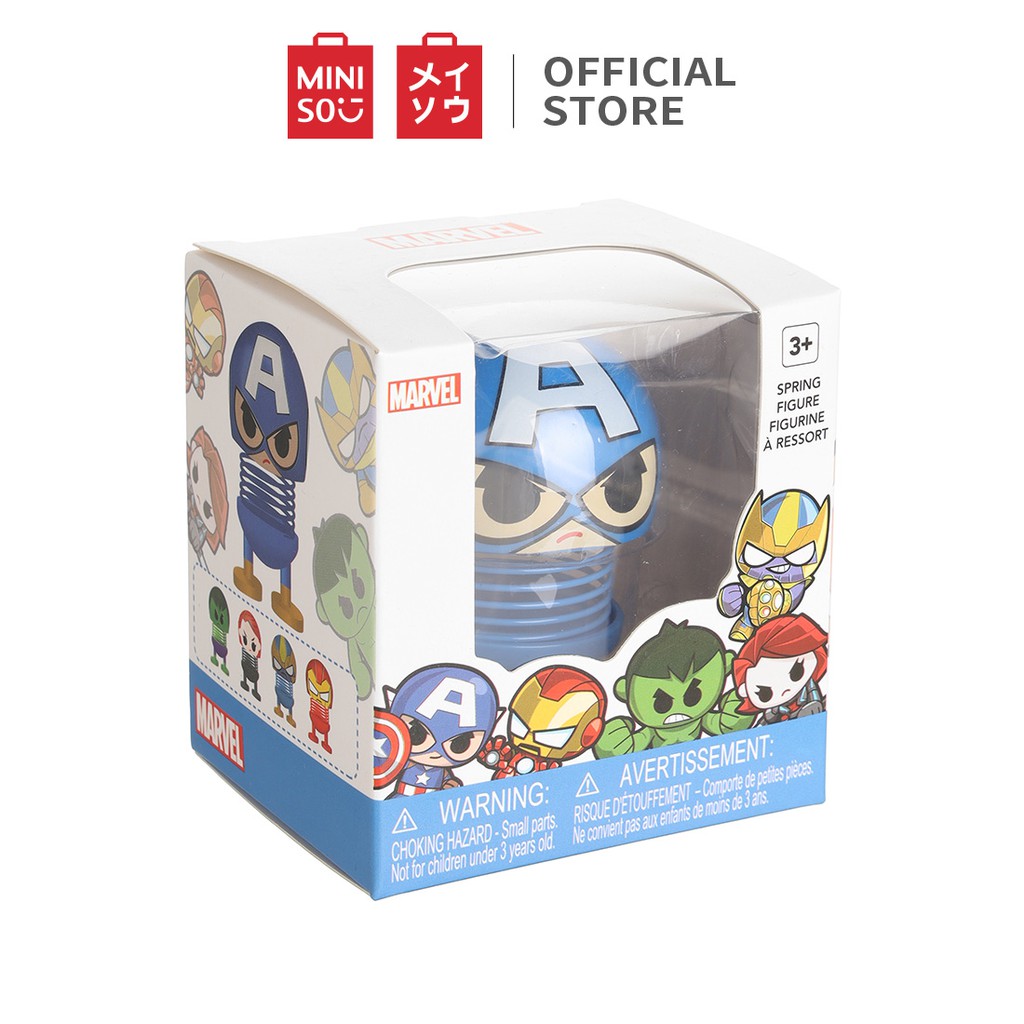 Tượng nhỏ trang trí có lò xo Miniso Marvel - Hàng chính hãng