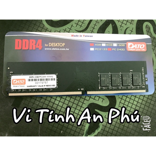 RAM DATO DDR4 4GB BUS 2400MHZ