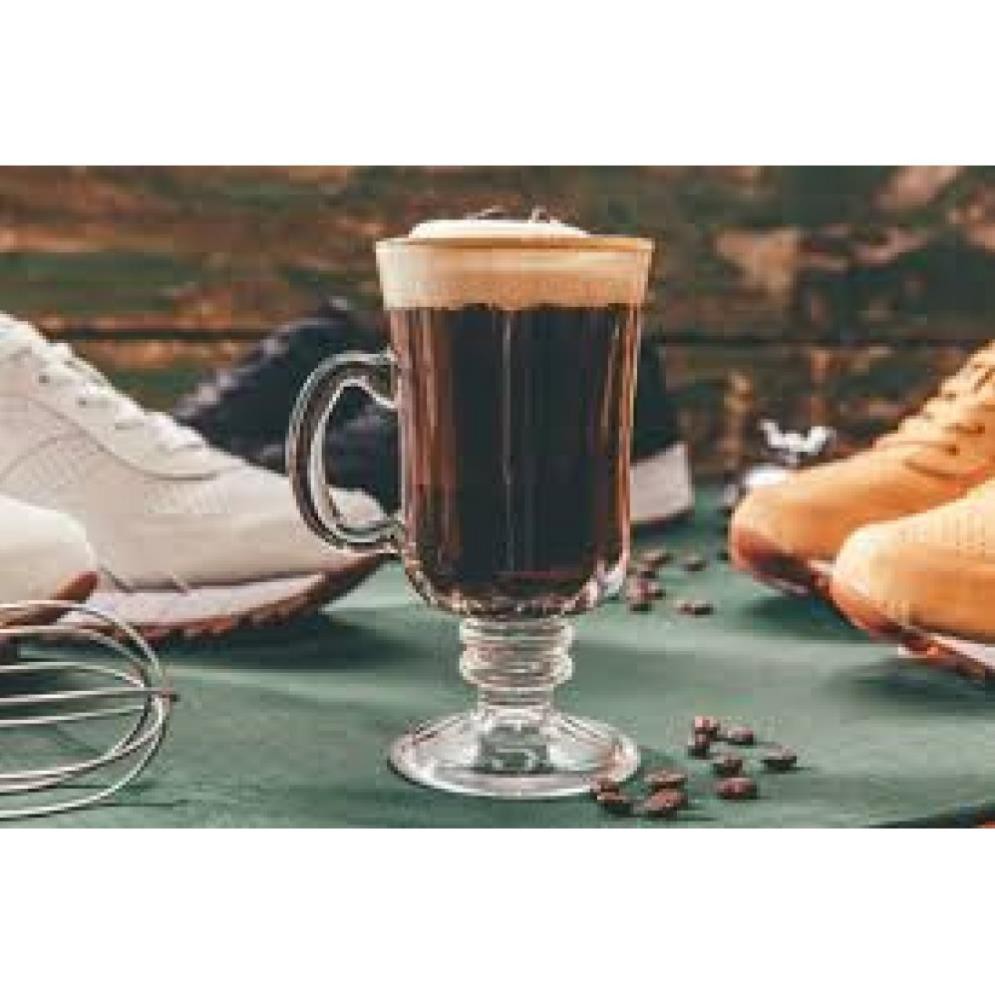 Bộ 6 Cốc Ly thủy tinh có quai Libbey Irish Coffee Thổ Nhĩ Kỳ 250ml đựng cafe cốt dừa, nước ép, sinh tố
