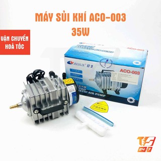 Máy Sủi Khí Oxy RESUN ACO-003 35W 6 Vòi Cho Hồ Cá Cảnh - Máy Tạo Oxy Công Suất Lớn Bể Thủy Sinh