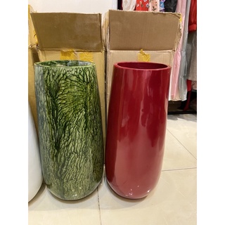 Chậu composite dáng bom cao 48cm