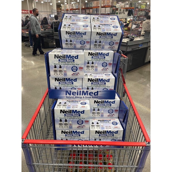 BỘ XỊT RỬA MŨI NEILMED SINUS RINSE 250 gói muối nhập USA