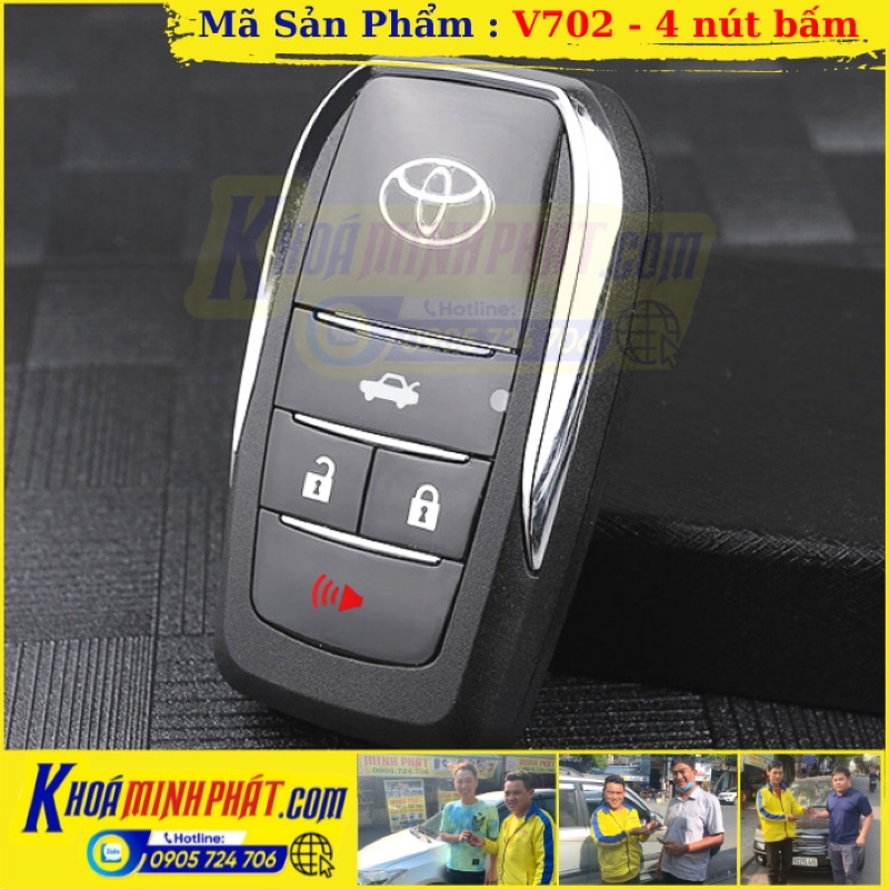 Vỏ Độ Chìa Khoá Gập xe Toyota Innova, Fortuner, Vios, Yaris, Camry, Hilux, Altis