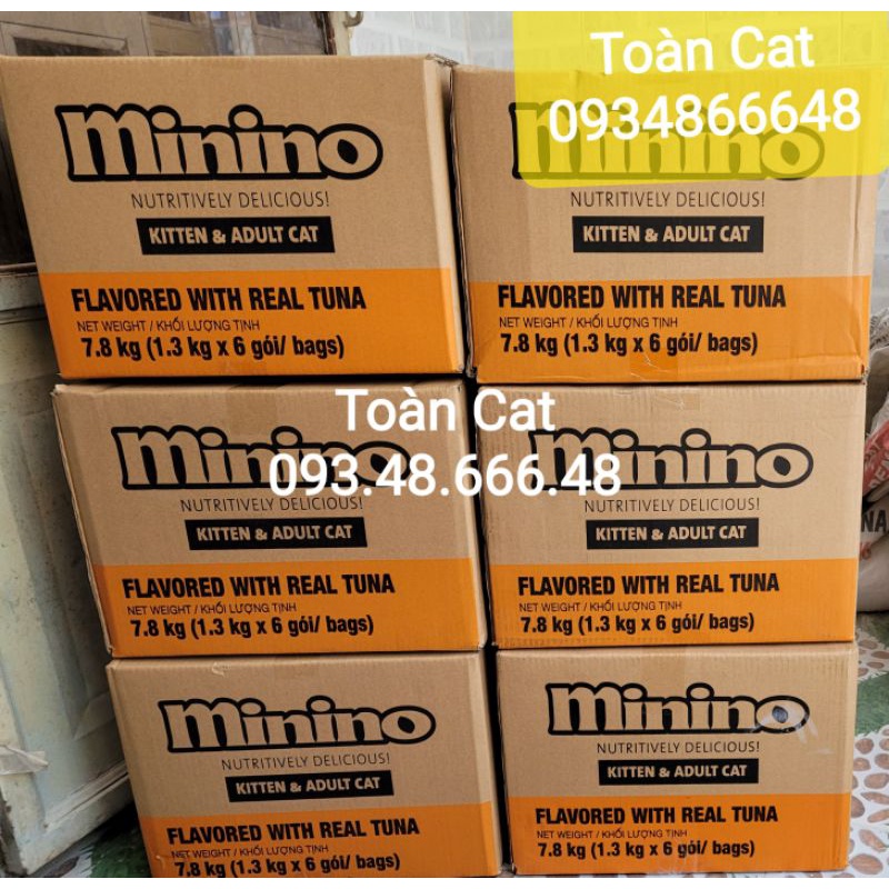 Thức ăn cho mèo Minino Tuna Flavored 1.3kg/gói