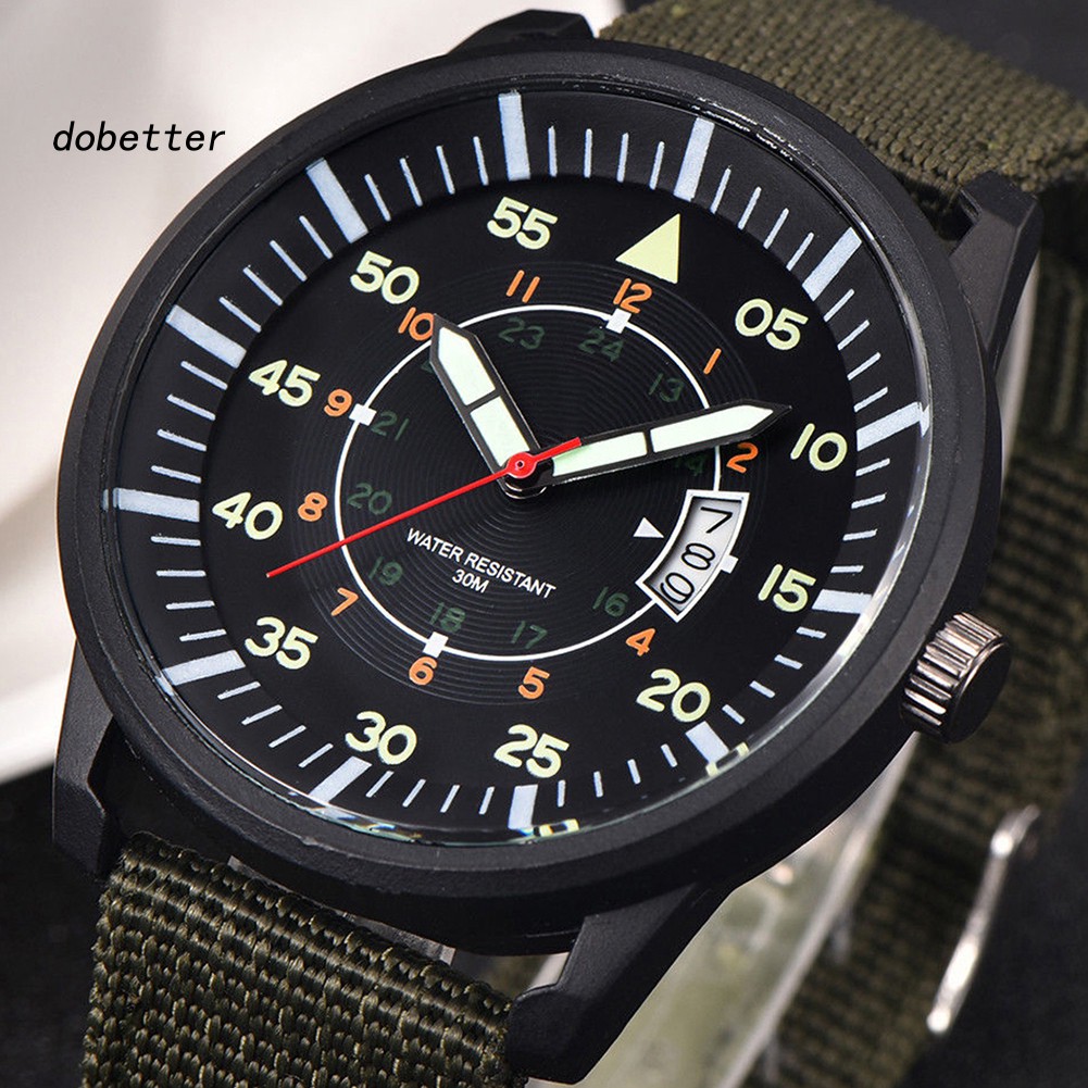 Đồng hồ đeo tay thể thao sang trọng bằng thép không gỉ mặt số phát sáng cho nam