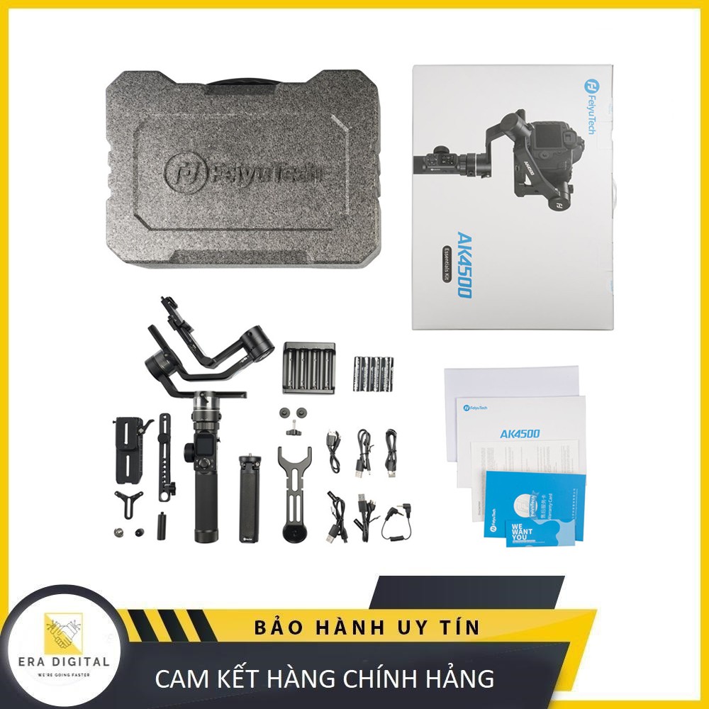 Gimbal chống rung Feiyu AK4500  - Gimbal chuyên nghiệp cho máy ảnh DSLR, MIRRORLESS - Chính Hãng