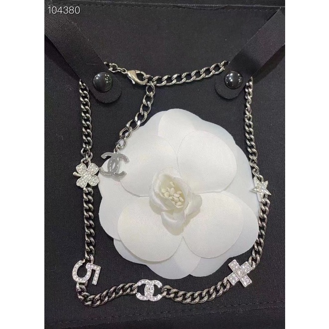 Vòng Cổ CHOCKER Đính Đá Kim Cương Toàn Bộ 5 Chữ Số 5 Phong Cách Mới 2022