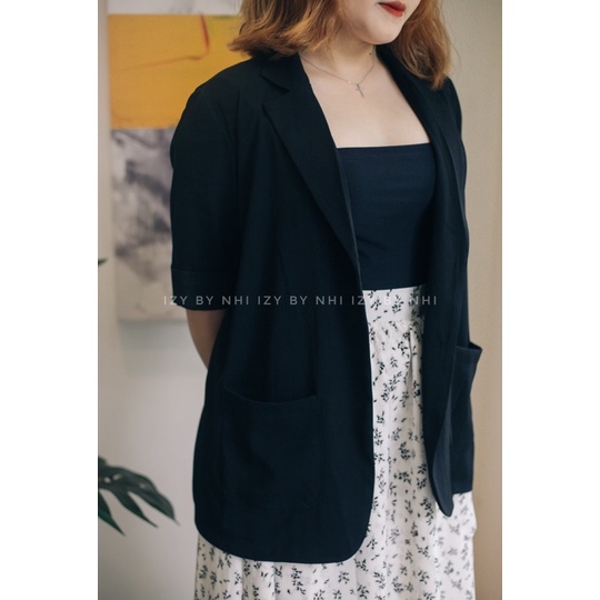 ÁO KHOÁC BLAZER BIGSIZE TAY LỠ CÓ TÚI - BLAZER BIG SIZE THIẾT KẾ - IZY BY NHI | BigBuy360 - bigbuy360.vn