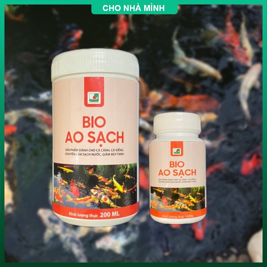 LÀM SẠCH NƯỚC, GIẢM MÙI TANH CHO AO CÁ CẢNH - BIO AO SẠCH DÀNH CHO CÁ CẢNH - MEN BỘT