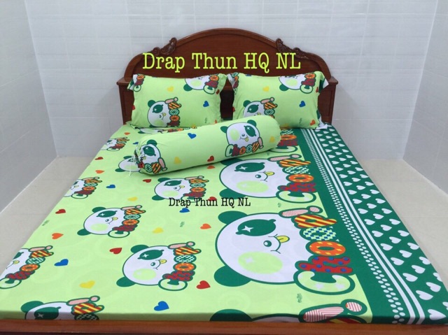 Drap thun Hàn Quốc (bộ: drap, 2 nằm, 1 ôm)