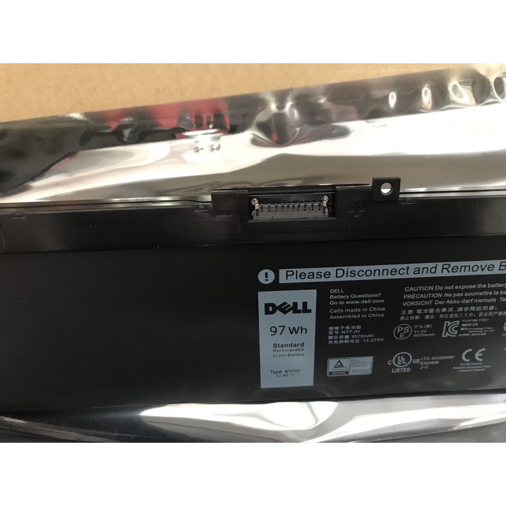 Pin (Original)97Wh Dell Precision 7530 7730 7540 7740 P74F P34E NYFJH Battery