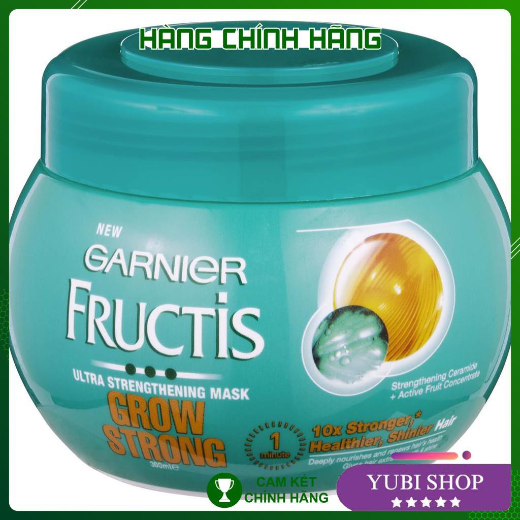 Kem Ủ - Hấp Tóc Garnier Fructis Grow Strong Cho Tóc Khô Xơ, Gãy Rụng Chính Hãng - Đức  - Hot