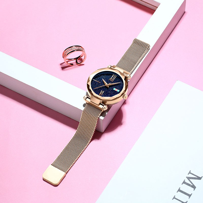 Đồng hồ thời trang nữ dây lưới nam châm Huans SA01 - MS22 | BigBuy360 - bigbuy360.vn