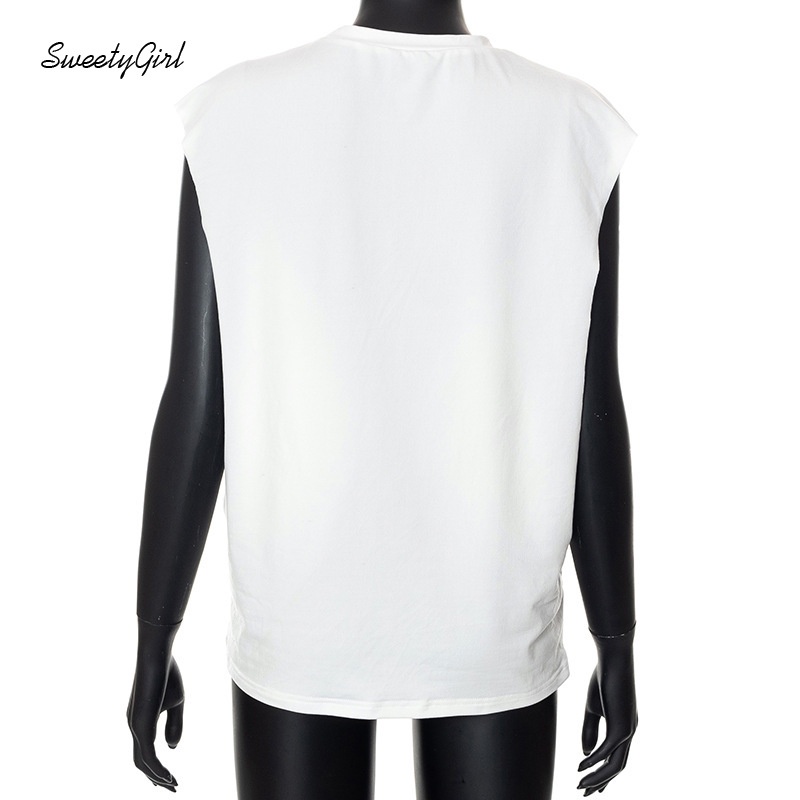 Áo Thun Sát Nách Cổ Tròn Dáng Rộng In Hoạt Hình Dasigner Nhiều Màu Thời Trang 2022 Cho Nữ