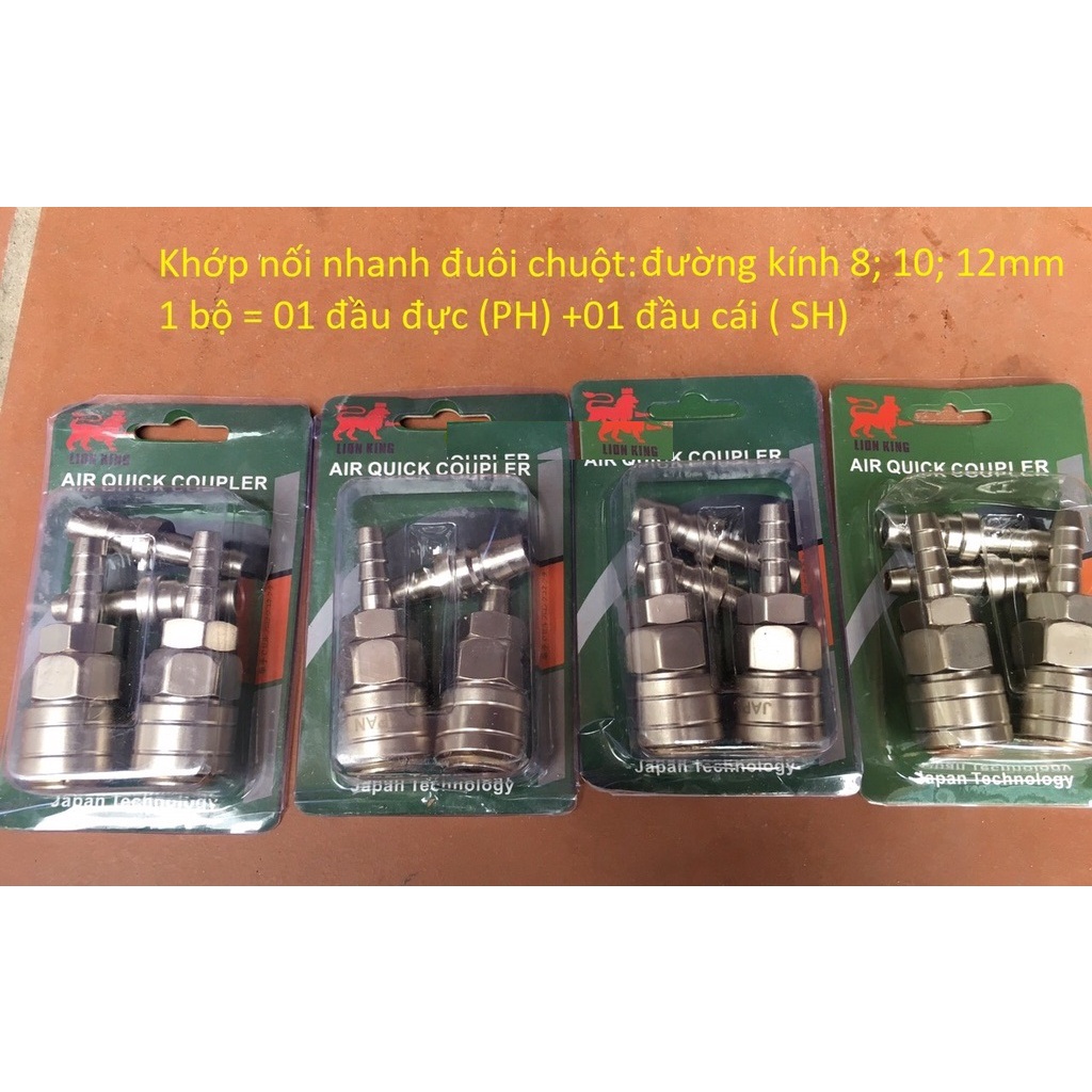 Khớp nối nhanh khí nén nhật LION KING SP+PP,SM+PM,SH+PH