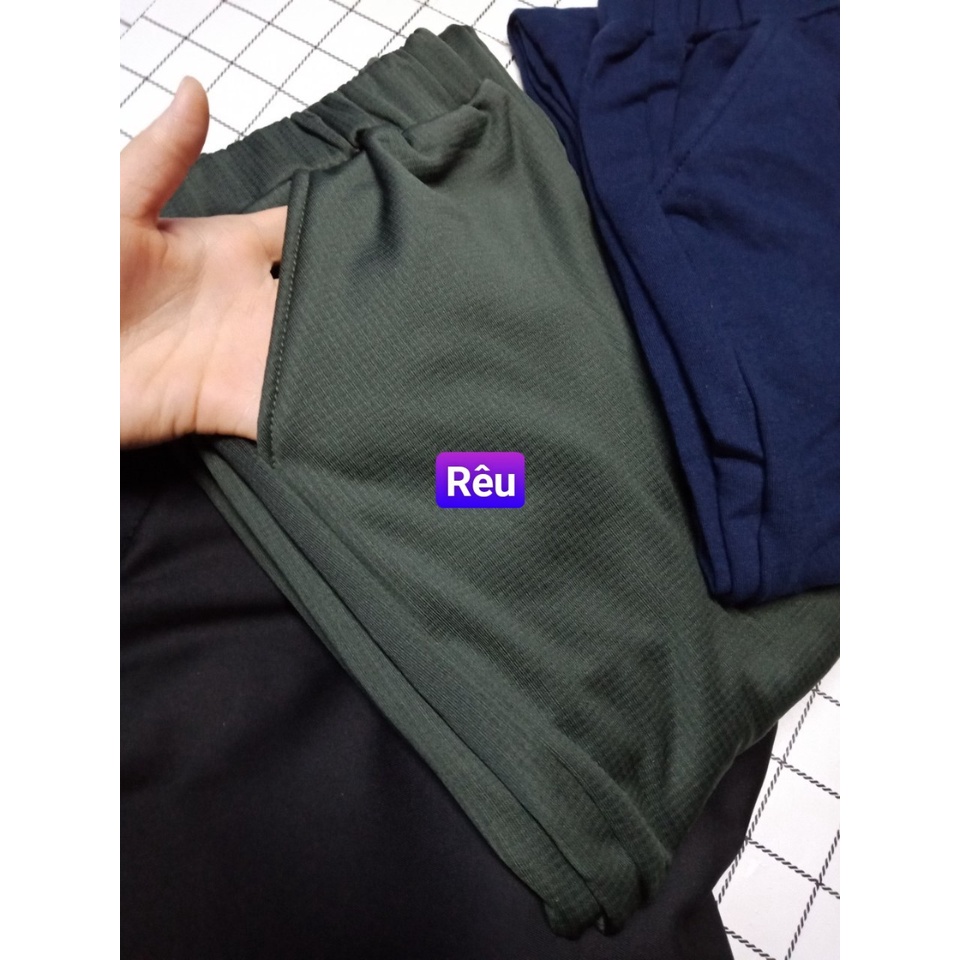 Quần jogger nữ ống bo thun thu đông VNXK, quần jogger chất nỉ da cá nhiều màu