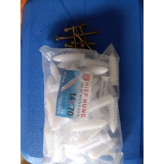 combo 10 tắc kê nhựa + vít đủ size ( số 2,3,4,5,6,7,8,9 )