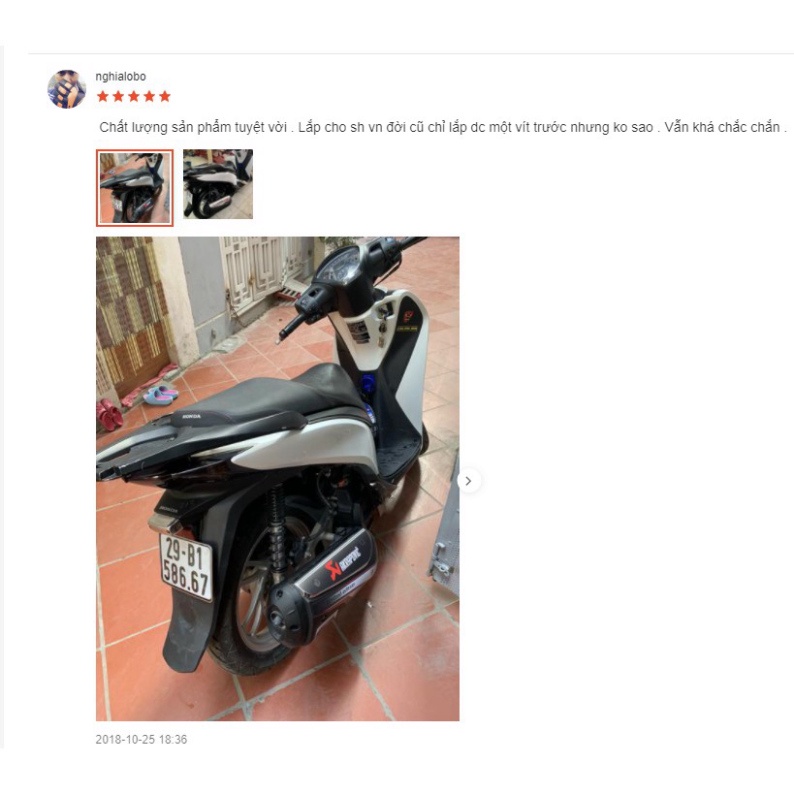 ỐP PÔ Scorpion 300i GẮN SH 2012 - 2019. Ảnh thật Sp