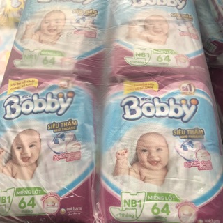 [Lựa chọn quà] Miếng lót Bobby Newborn 1 -64 miếng