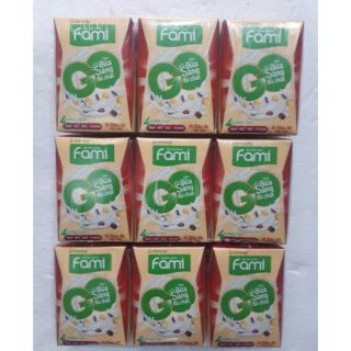 Thùng sữa Fami 200ml vị đậu đỏ nếp cẩm