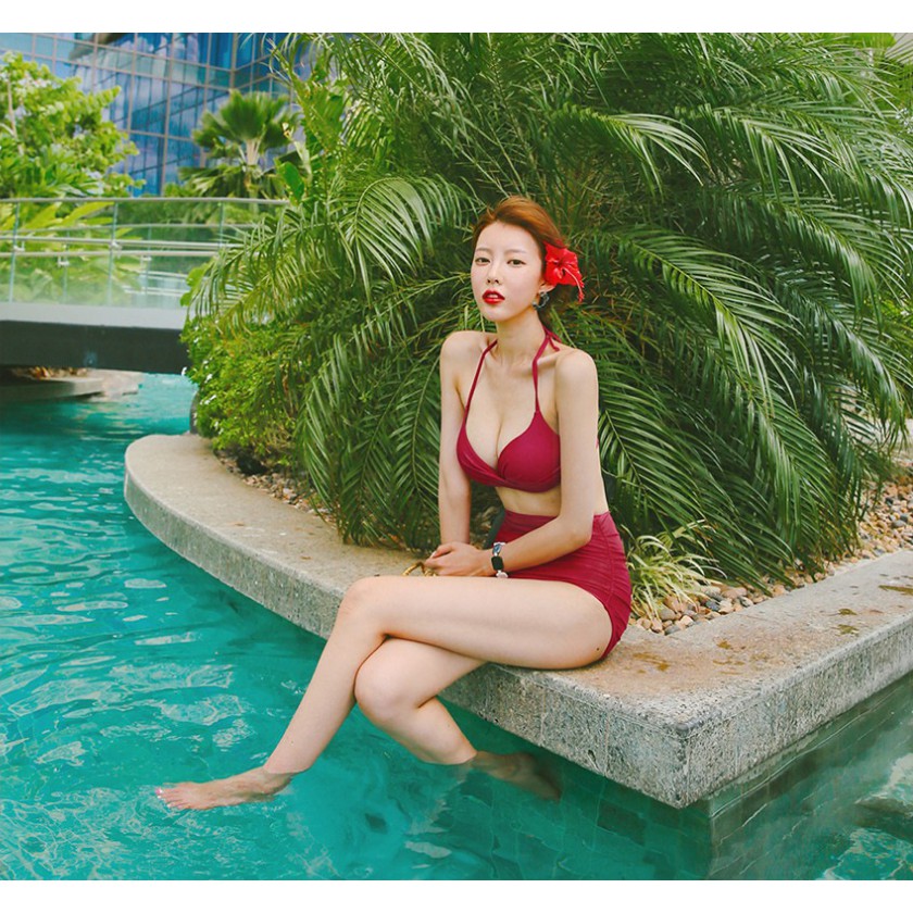 [Có ảnh thật] Bộ đồ bơi Bikini 2 mảnh Rosy 6148 [Vải Lycra] | BigBuy360 - bigbuy360.vn