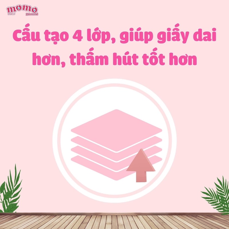 Khăn giấy ăn Momo diamond