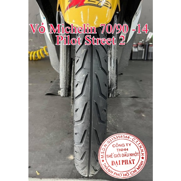 Vỏ Michelin PILOT STREET 2 Vành 14 đầy đủ size 70/90-14 80/90-14 90/90-14 100/90-14
