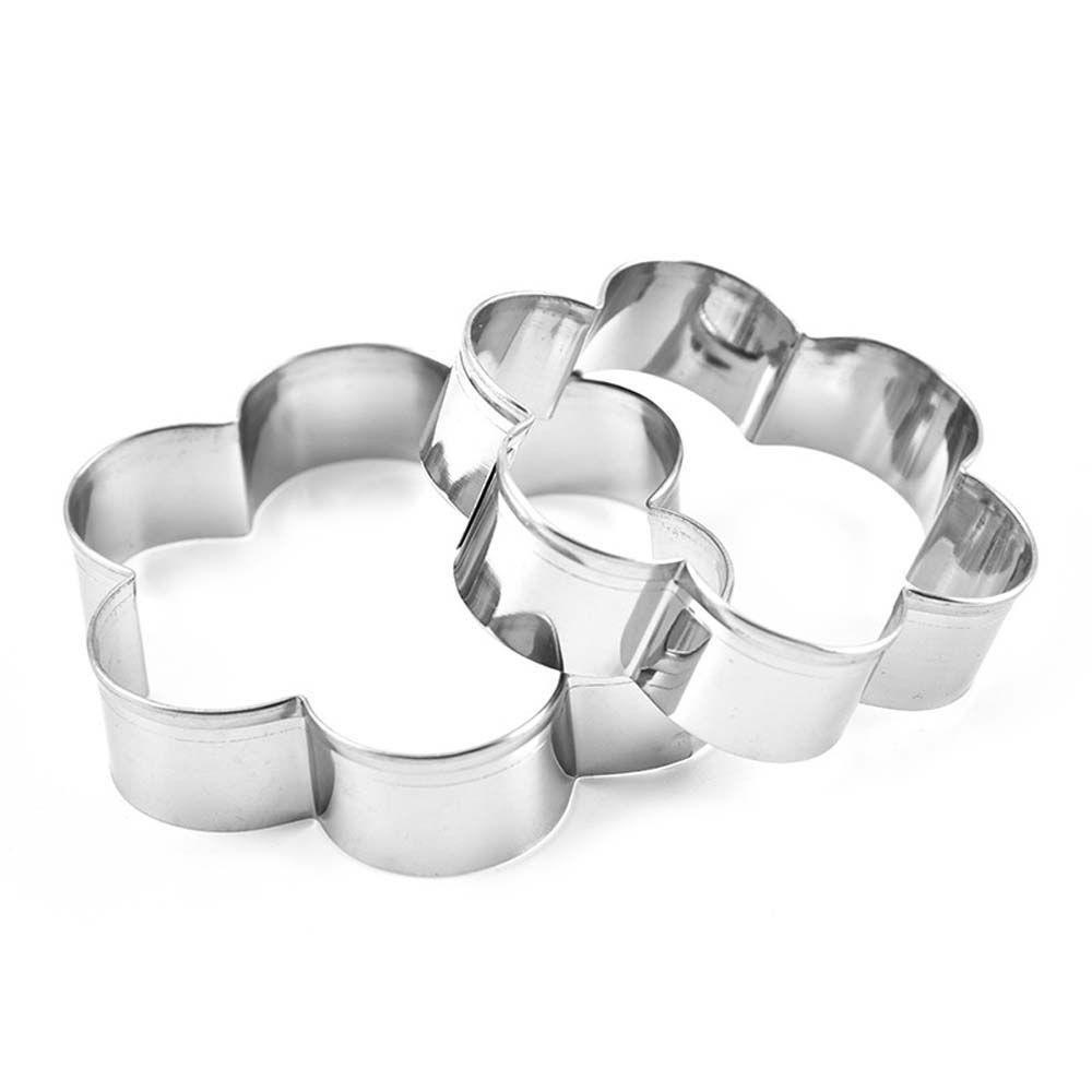 Khuôn Cắt Bánh Quy Hình Trái Tim &amp; Ngôi Sao Bằng Thép Không Gỉ