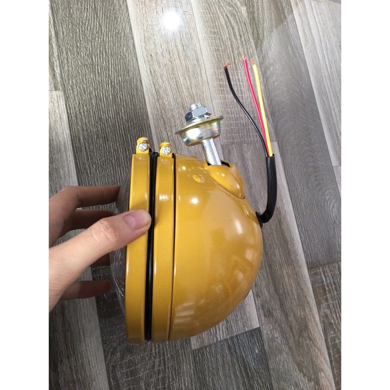 Sản phẩm gia đình làm: combo 4 đèn 12v và 24v cơ giới tròn hộp cam