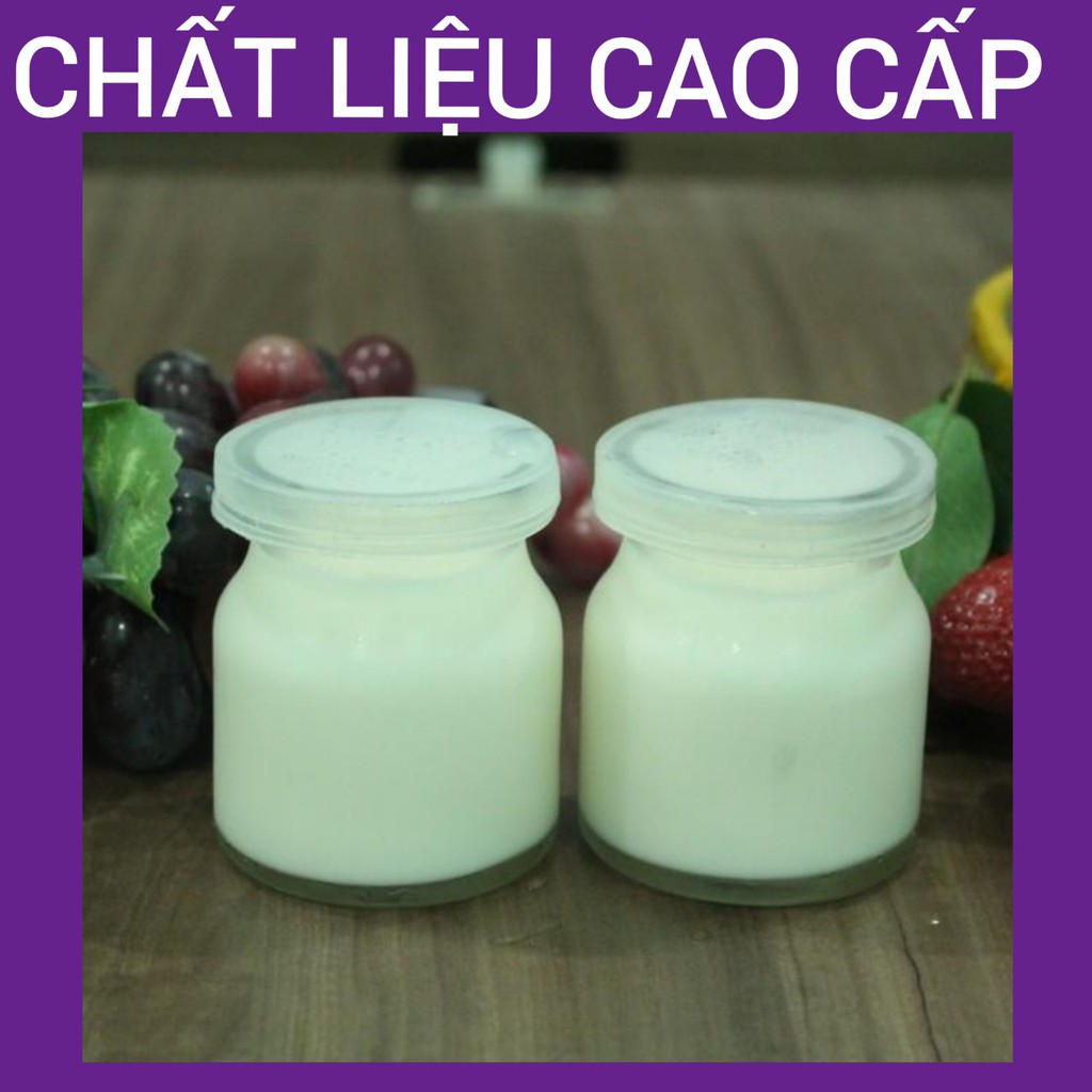 [Đảm Bảo Hài Lòng]Bộ 12 Hũ Thủy Tinh Có Nắp Nhựa 100ml (Đựng Sữa Chua,Sữa Mẹ,Yaourt, Flan,Rau Câu,Kem, Gia Vị...)