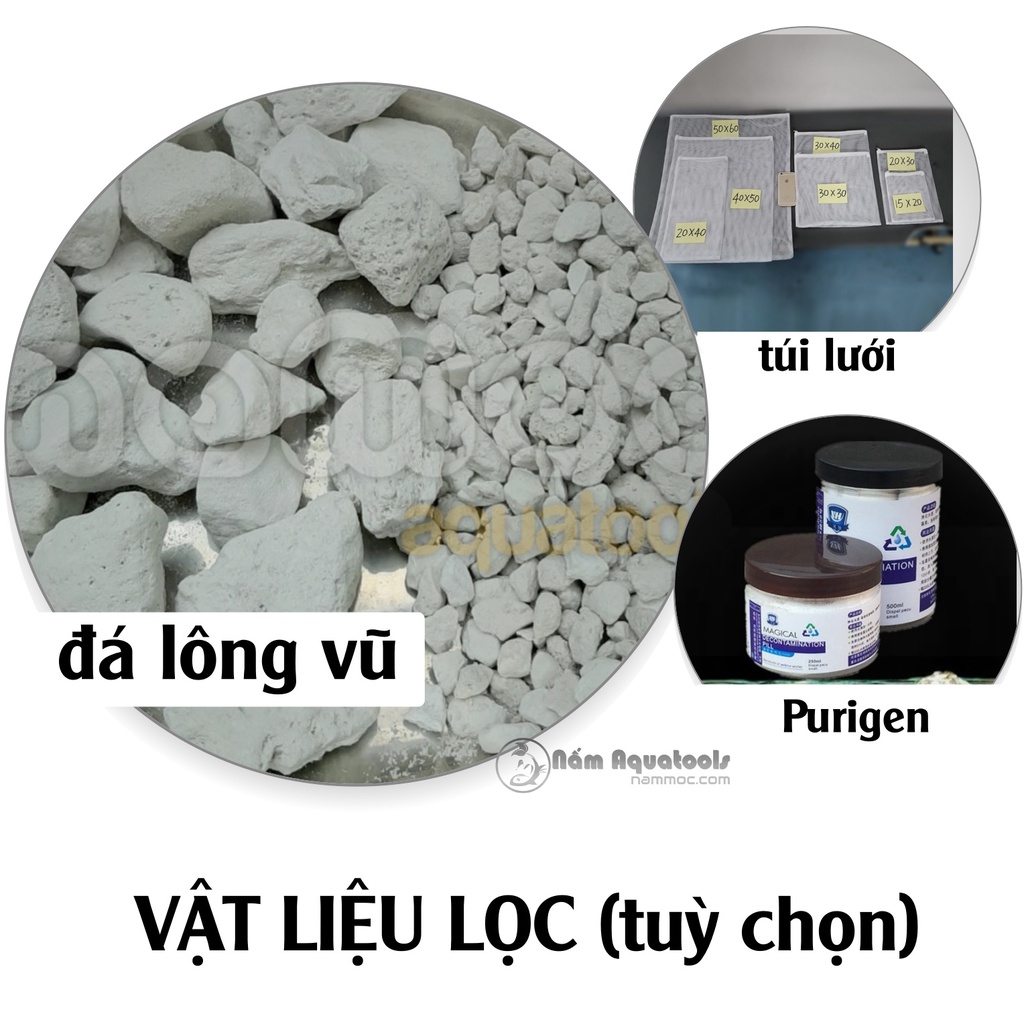 [Mã PET50 giảm 10% - tối đa 50K đơn 250K] Lọc DIY NAMOC Fi168 | 28W~1350L/H ☘ Lọc Thùng Chế Cực Chất Cho Bể Cá Thuỷ Sinh