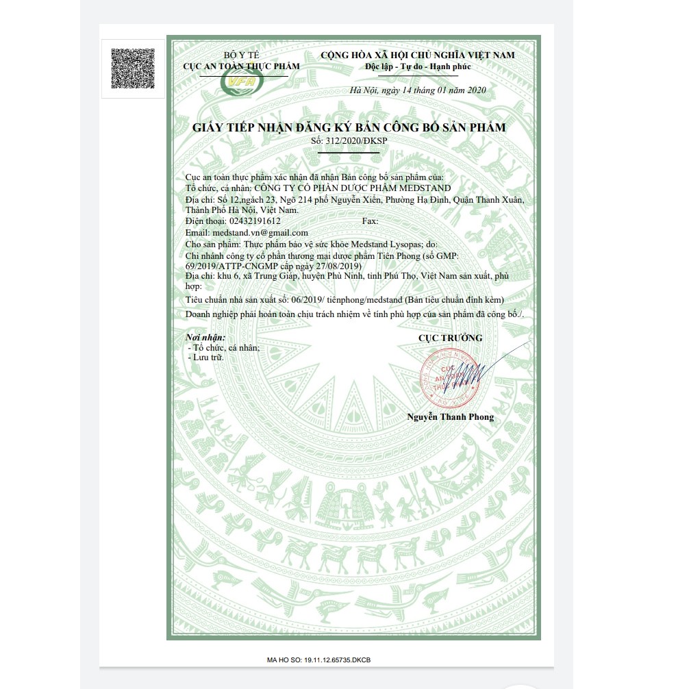 Viên Ngậm Thảo Dược Giảm Nhanh Cơn Ho Và Các Vấn Đề Hô Hấp Lysopas - Tuýp 24 viên