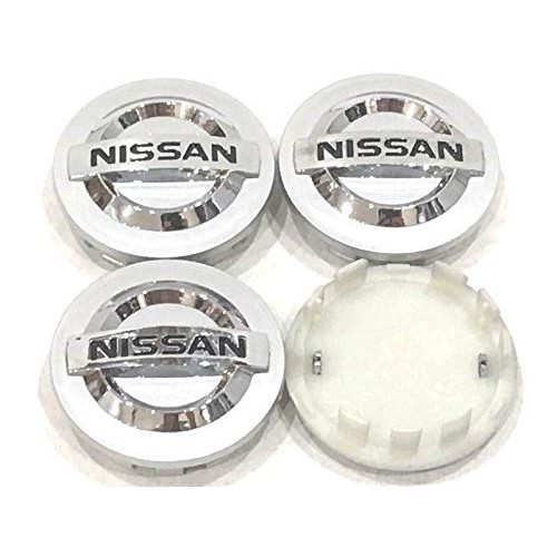 Logo Chụp Mâm Bánh Xe Ô Tô Nissan - Màu bạc - Đường kính 60mm