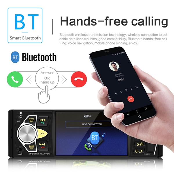 Bộ máy mp5 radio HD 4022D Bluetooth với camera sau màn hình 4.1 inch dành cho xe hơi | BigBuy360 - bigbuy360.vn