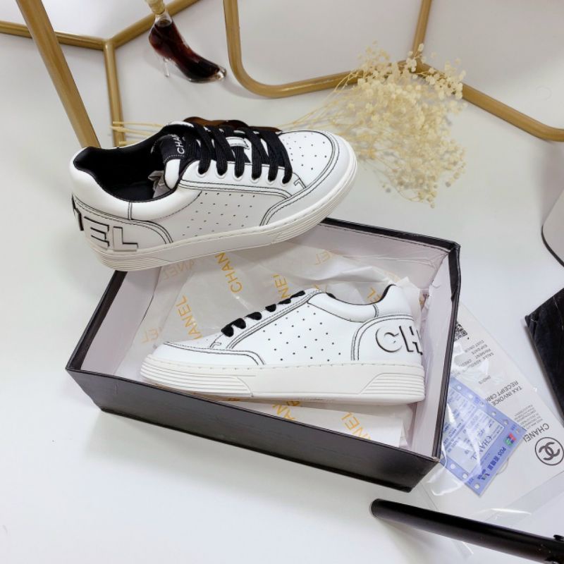 (ẢNH THẬT) Giày Thể Thao Buộc Dây Da Lỗ Mềm Êm Fullbox Bill Túi Cao Cấp