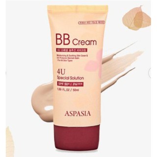 (Date 9/4/2026) Kem nền chống nắng Aspasia 4U special BB Solution Cream Spf50 pa+++