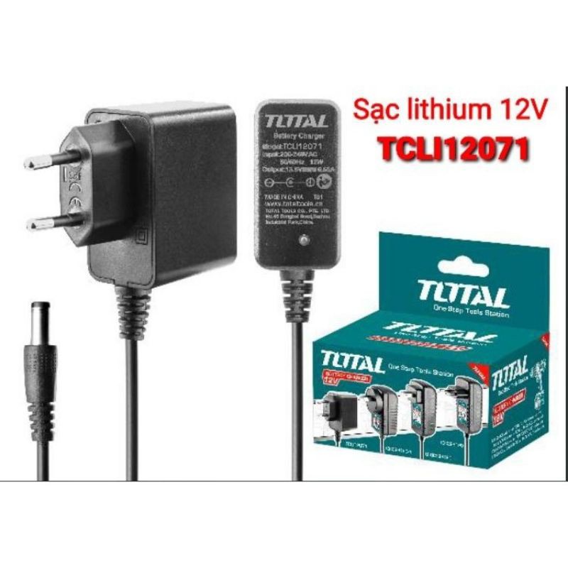 Cục sạc máy khoan pin 12V TOTAL