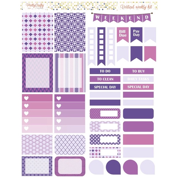 Sticker Chưa Cắt Dùng Trang Trí Love Box Hoặc Khung Ảnh 3D