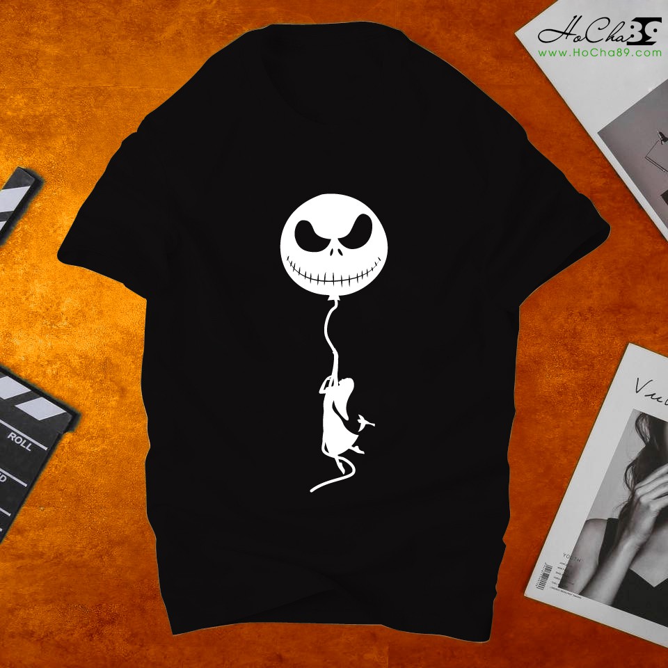 Áo thun HALLOWEEN BÓNG MA Cao Cấp - Vải Cotton 4c Siêu Mềm Mịn (Không đúng Cotton đền tiền tặng áo - Hình Thật)