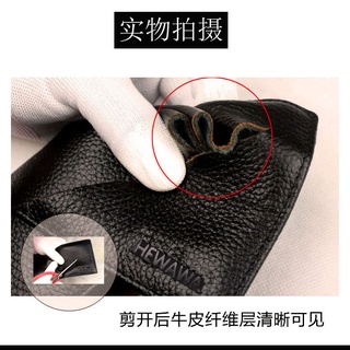 Wallet Men's Leather Short Genuine Leather Student First Layer Cowhide Multi-Functional Men's Wallet Genuine Leather Fashion Wallet