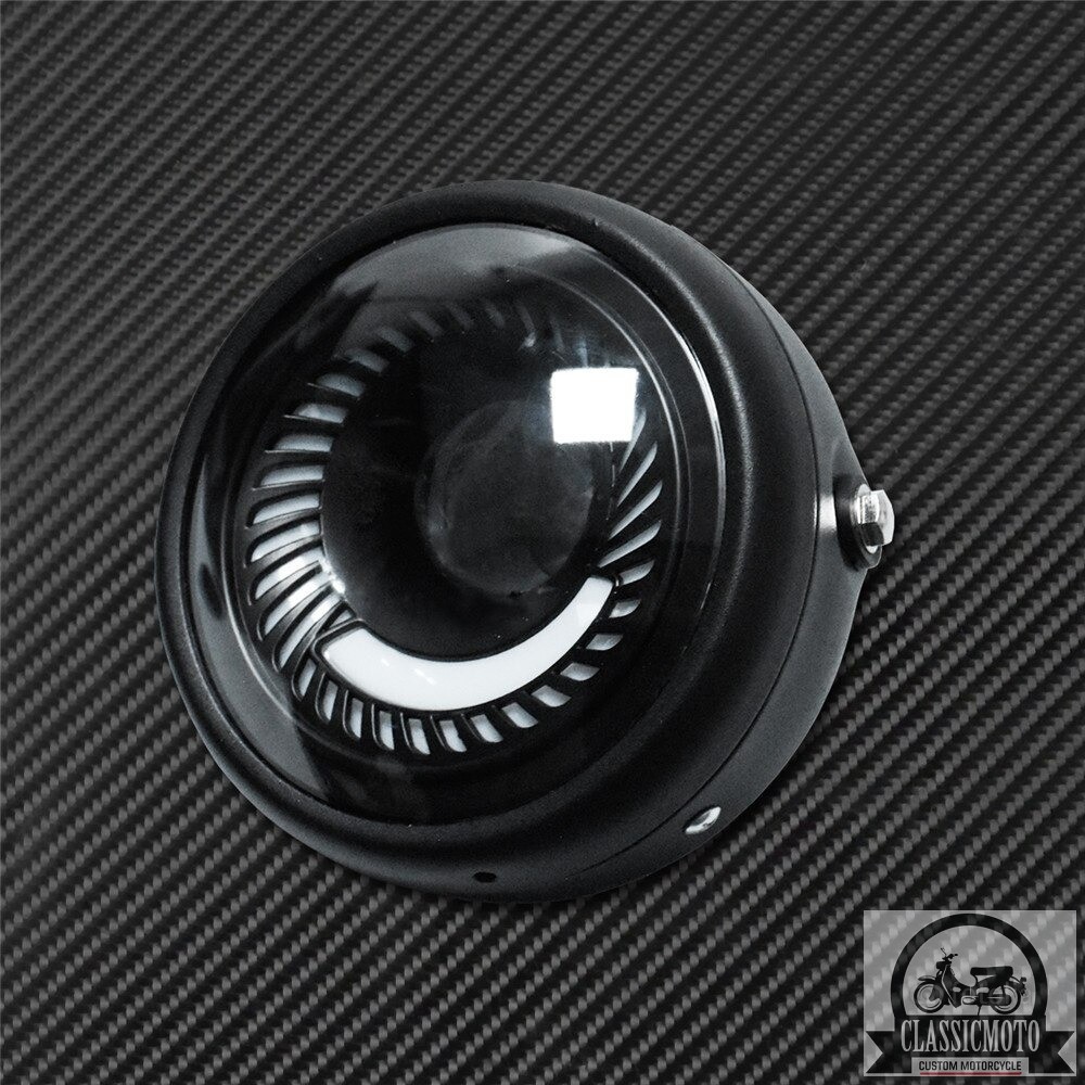 Đèn pha led ⭐𝑭𝑹𝑬𝑬𝑺𝑯𝑰𝑷⭐  Đèn pha led bi xoáy xe máy class độ Harley Cafe Racer Chopper Bobber CG125 GN125