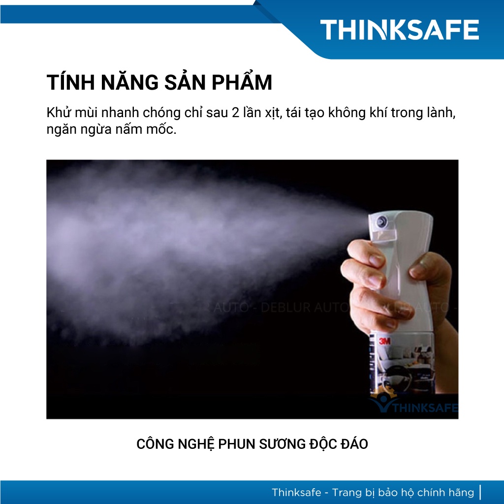 Chai xịt khử mùi không khí 3M PN 38660 200ML dùng cho ô tô, văn phòng - Thinksafe