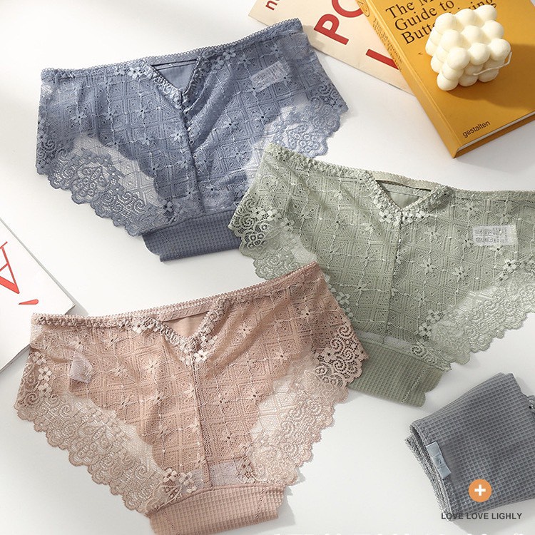 Quần Lót Nữ Ren ❤️FREESHIP❤️ Quần Lót Nữ Đúc Su phối ren sexy quyến rũ tôn dáng mã 2212