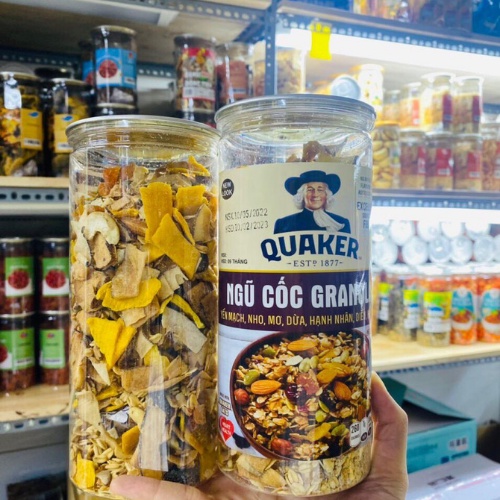 Ngủ cốc siêu hạt GRANOLA,ngut cốc ăn kiêng dinh dưỡng hủ 500g,tongkhominhnguyen