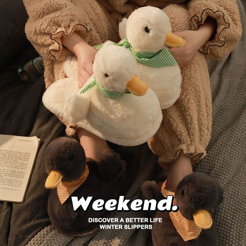 Dép Bông Cotton Đi Trong Nhà Chống Trượt Giữ Ấm Mùa Thu Đông 2022 Dễ Thương Cho Cặp Đôi