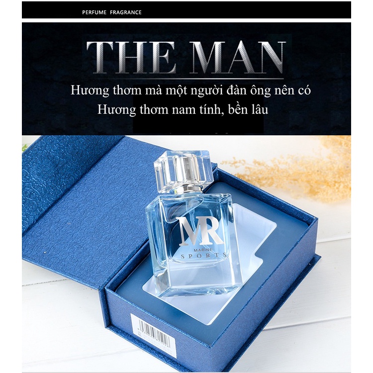 Nước hoa nam chính hãng MR/L'HOMME mùi hương nam tính, ngọt ngào nhẹ nhàng, thơm lâu quyến rũ kèm hộp đựng sang trọng