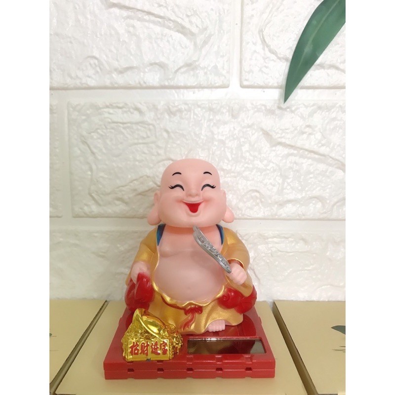 Chú tiểu gõ mõ, di lạc cầm quạt gật đầu-Bằng năng lượng mặt trời, năng lượng ánh sáng | BigBuy360 - bigbuy360.vn