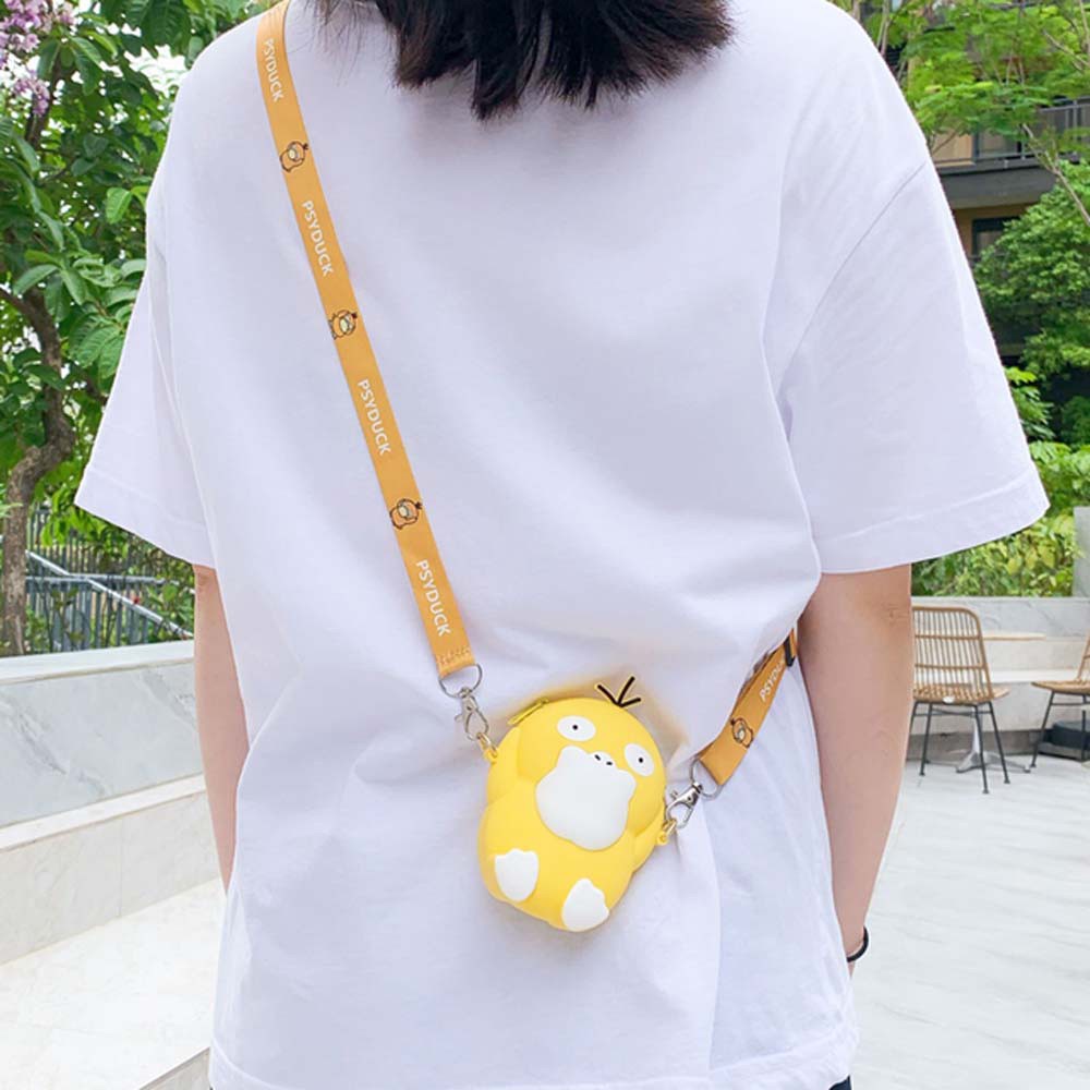 Túi đeo vai đựng tiền xu / tai nghe bằng silicon hình Pokemon Go xinh xắn dễ thương cho bé